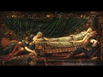 Edward Burne Jones œuvres - La belle au bois dormant préraphaélite Sir Edward Burne Jones